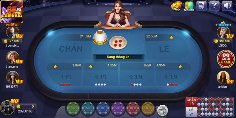 Các bước hướng dẫn tham gia xóc đĩa trên 68gamebai